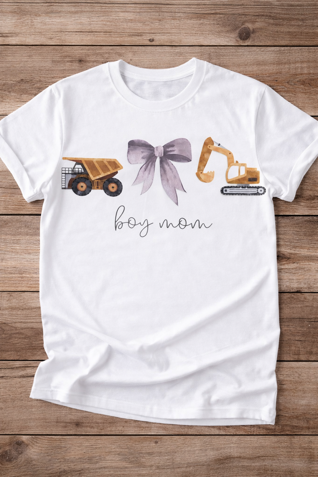 Construction Boy Mom Graphic Tee