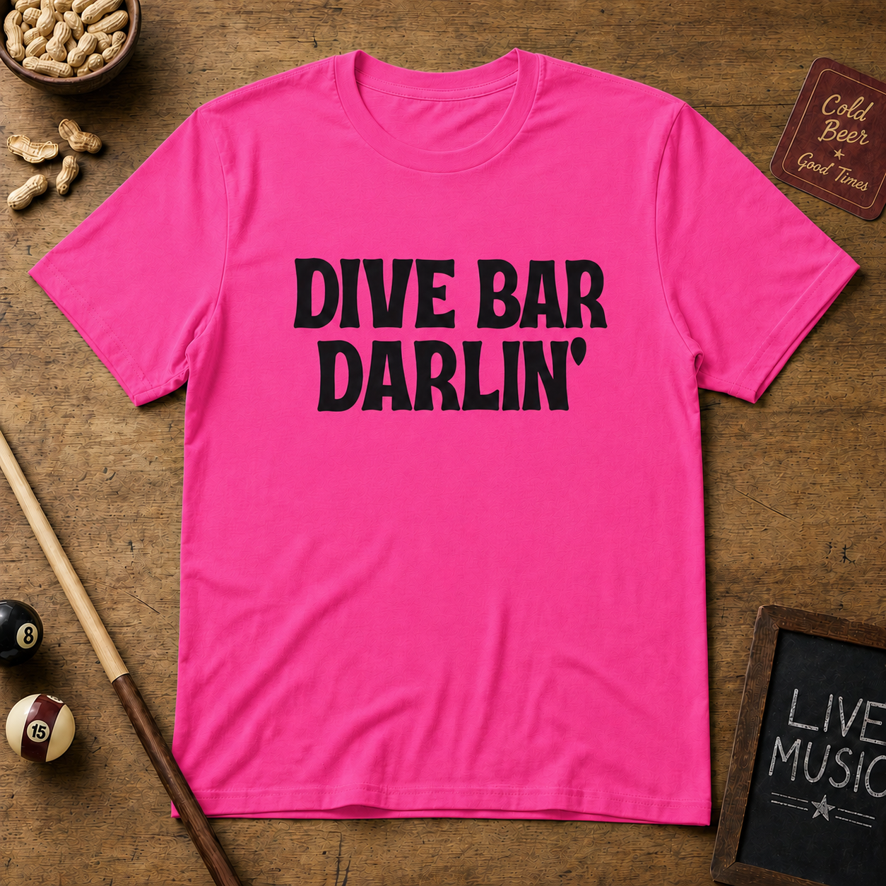 Dive Bar Darlin Shirt – Country Music Graphic Tee