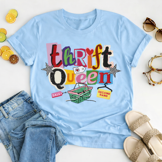 Thrift Queen Graphic Tee – Vintage Thrifter Shirt