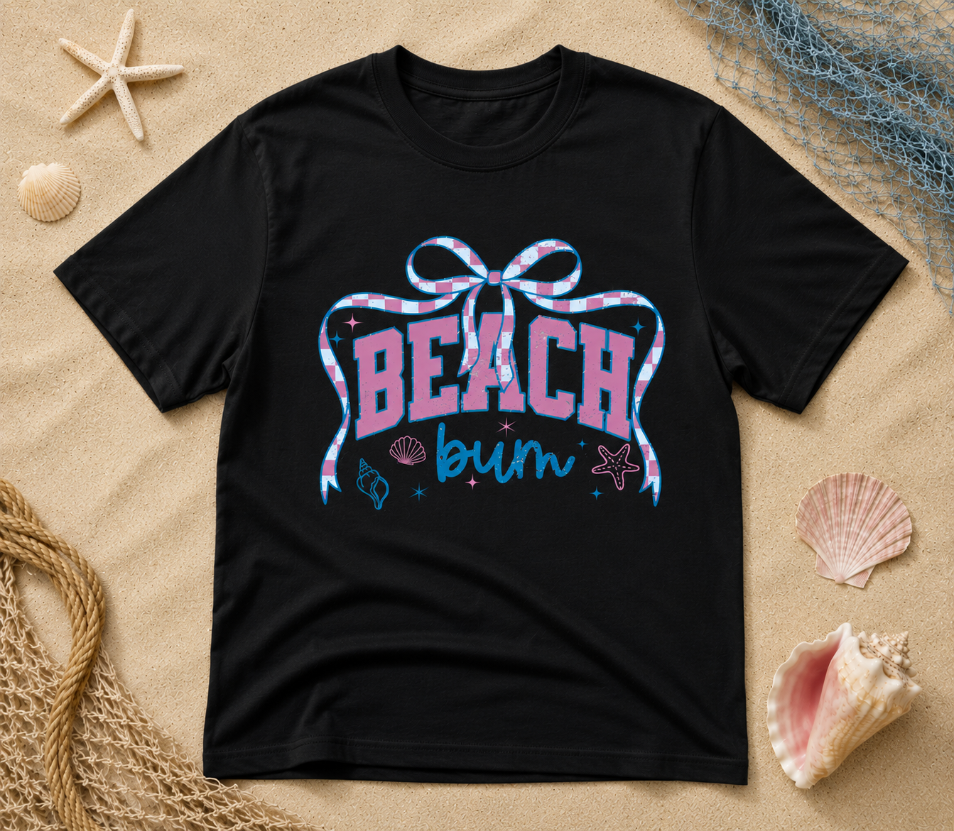 Beach Bum Graphic Tee – Cute Coastal Beach Shirt