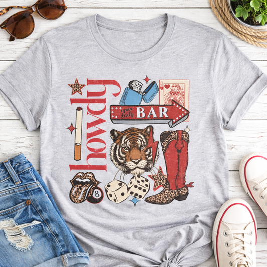 Casino Tiger Western Graphic Tee