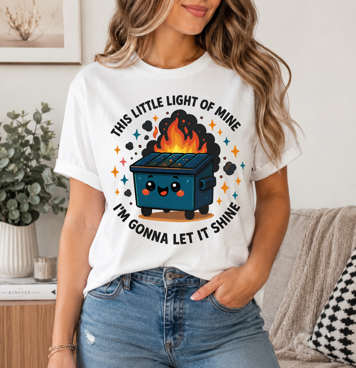 This Little Light Dumpster Fire Tee