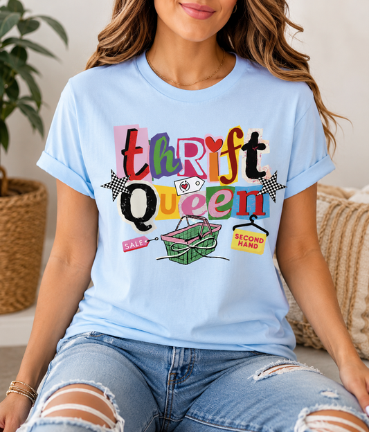 Thrift Queen Graphic Tee – Vintage Thrifter Shirt