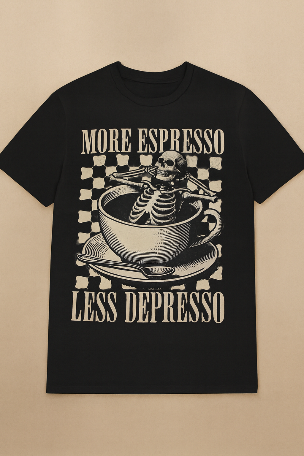 More Espresso Less Depresso Funny T-Shirt