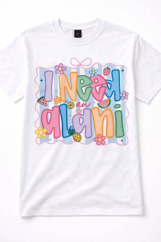 "I Need an Alani" Color Pop Graphic Tee