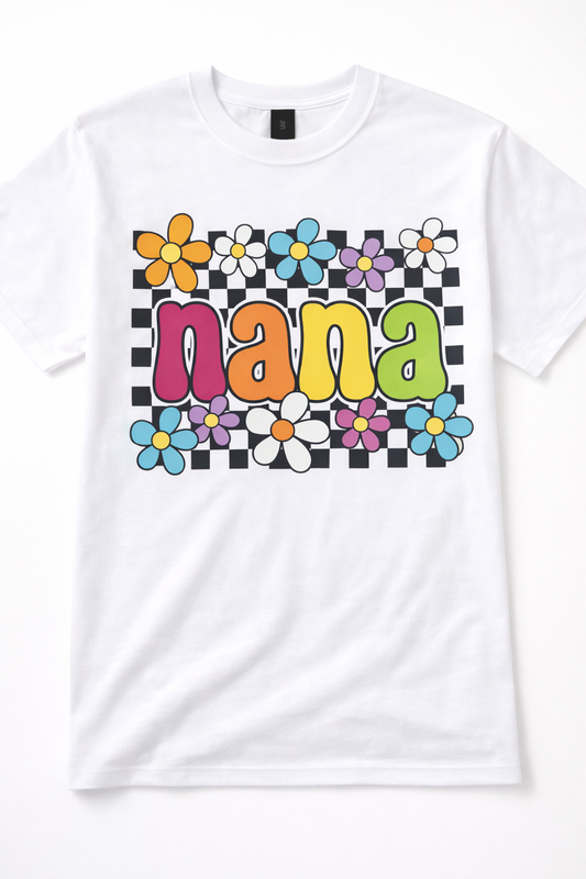 Retro Floral Nana Graphic Tee