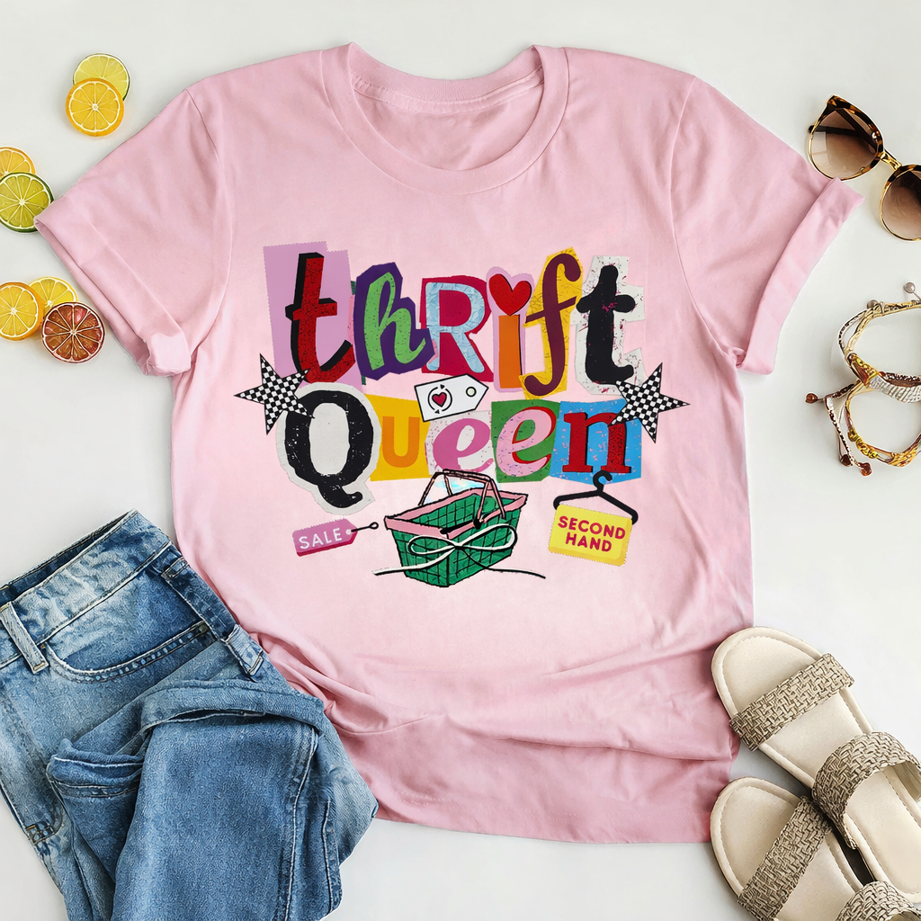 Thrift Queen Graphic Tee – Vintage Thrifter Shirt