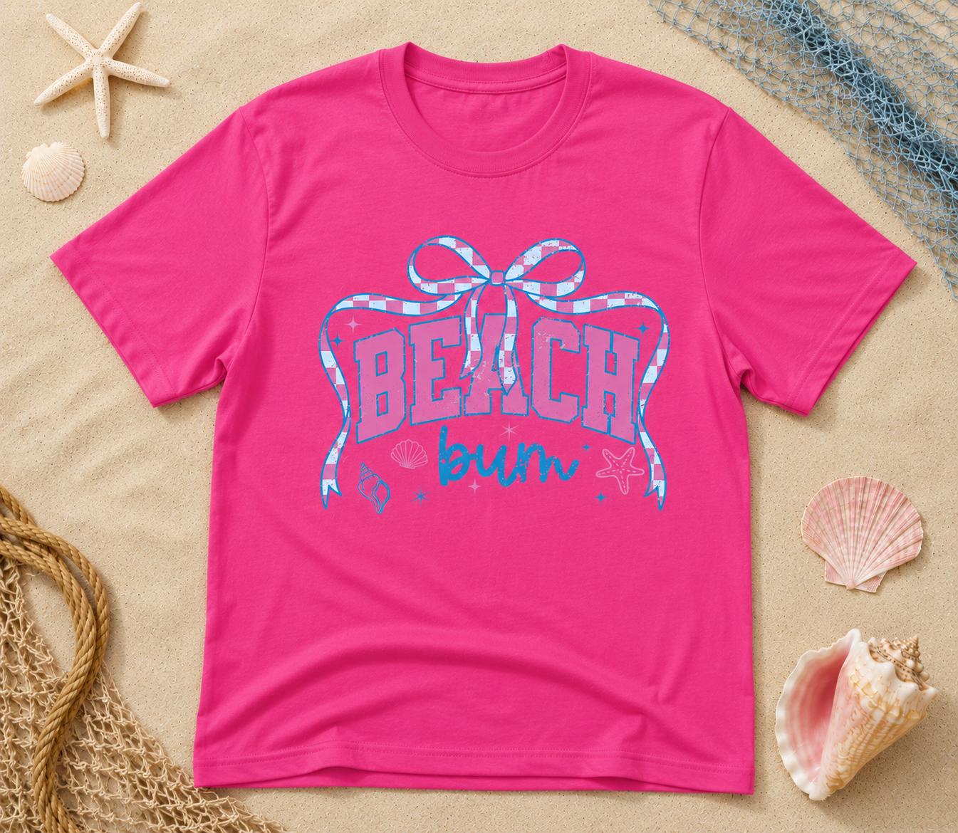 Beach Bum Graphic Tee – Cute Coastal Beach Shirt