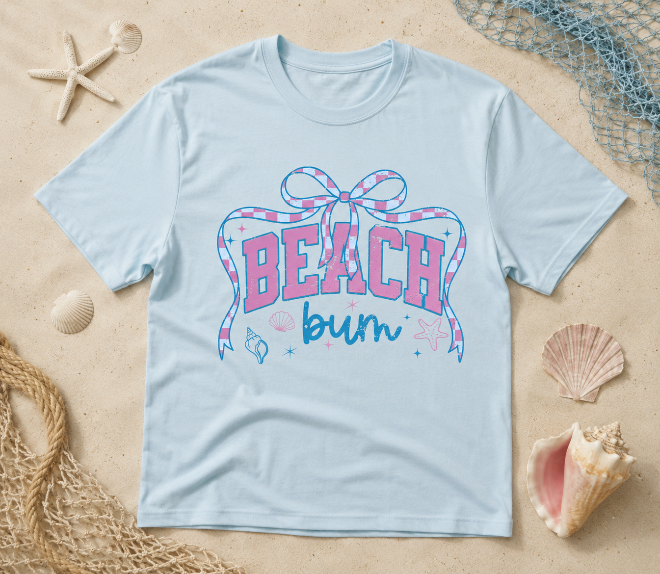Beach Bum Graphic Tee – Cute Coastal Beach Shirt