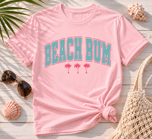 Beach Bum Graphic Tee | Cute Coastal Summer Vacation Shirt