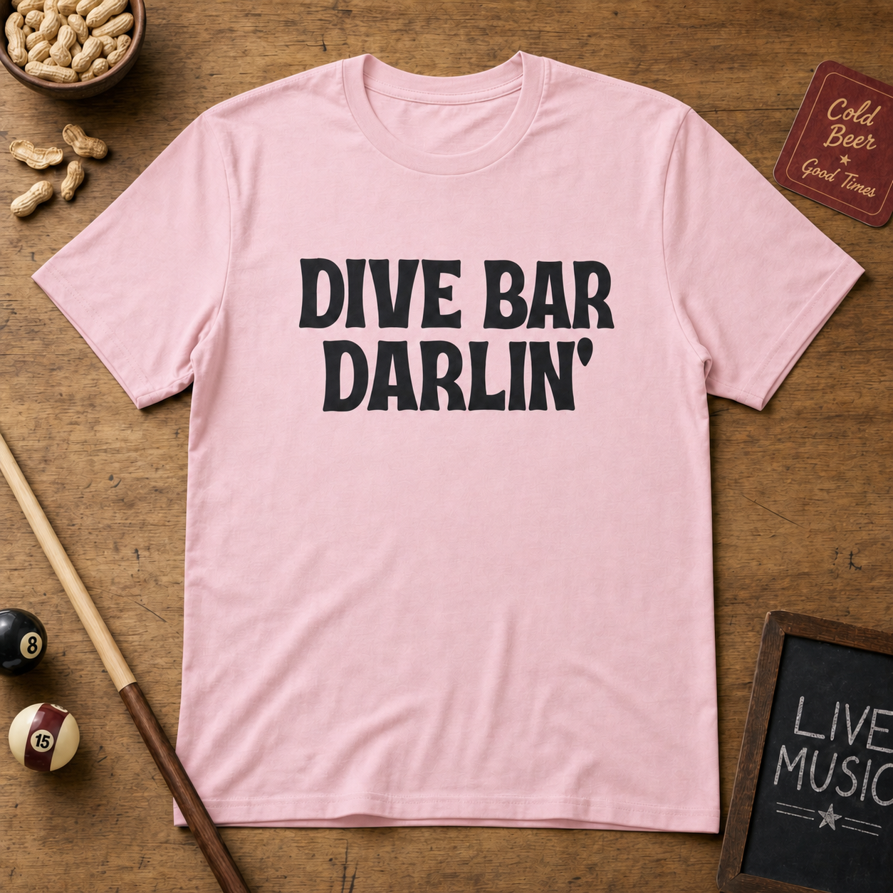 Dive Bar Darlin Shirt – Country Music Graphic Tee