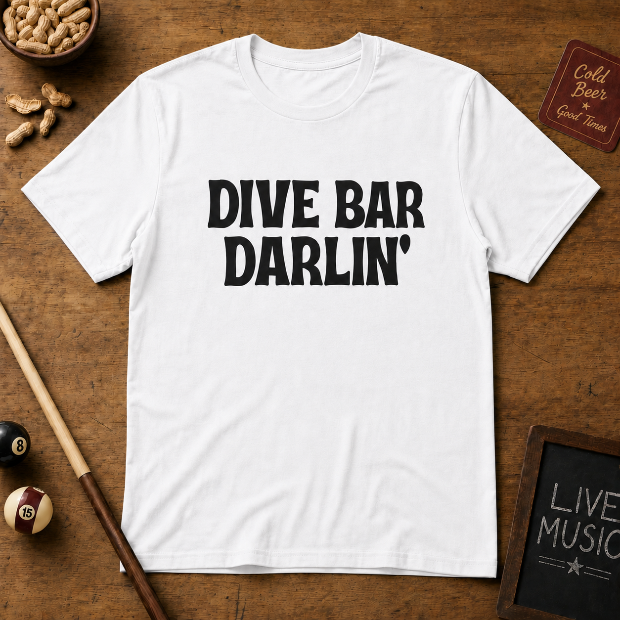 Dive Bar Darlin Shirt – Country Music Graphic Tee
