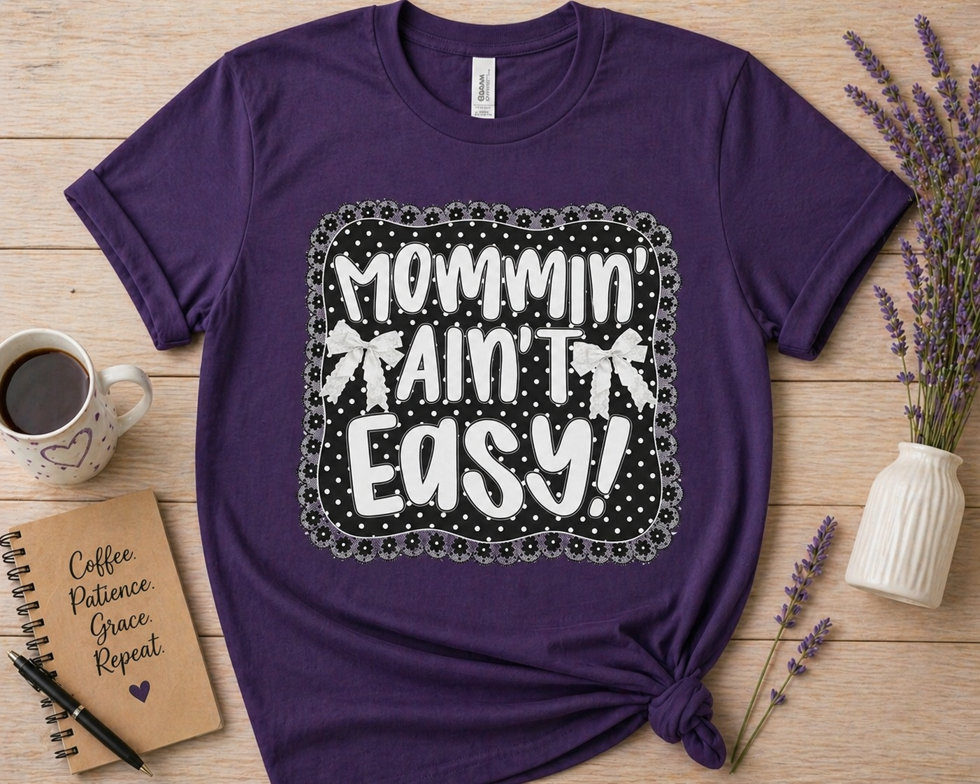 Mommin Ain’t Easy Shirt | Funny Mom Life Graphic Tee | Cute Motherhood Shirt”