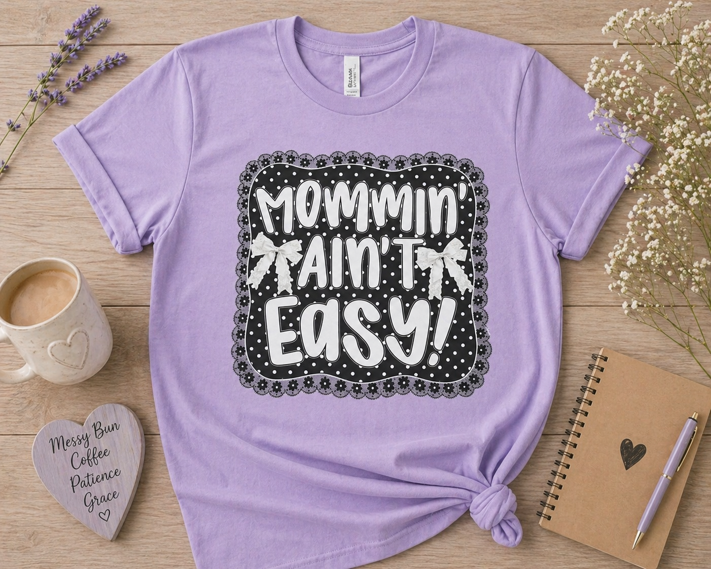 Mommin Ain’t Easy Shirt | Funny Mom Life Graphic Tee | Cute Motherhood Shirt”