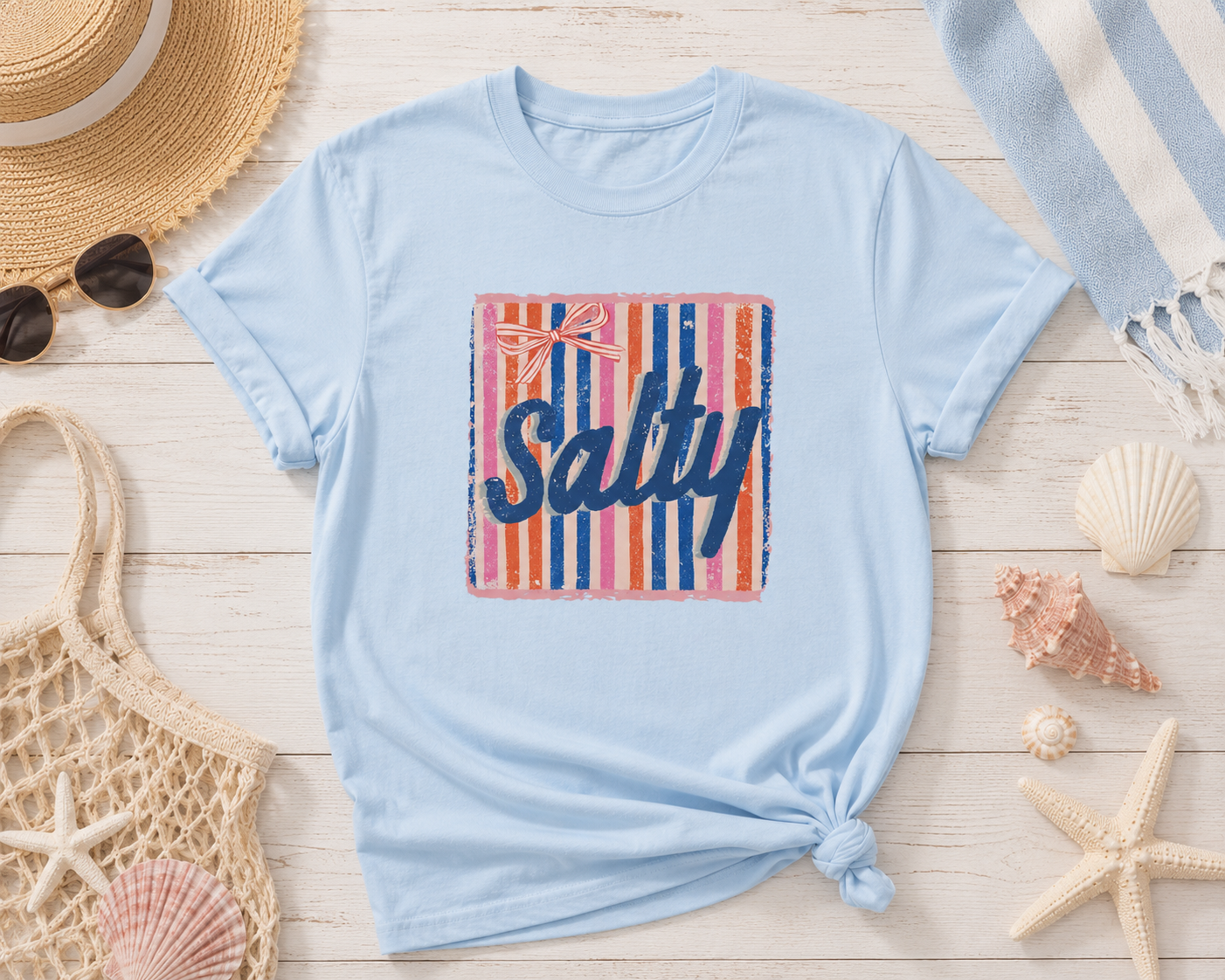 Salty Beach Graphic Tee | Cute Coastal Summer Shirt