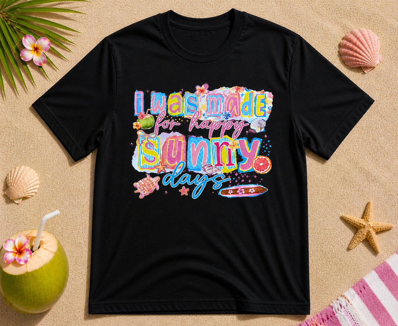 I Was Made for Sunny Days Shirt – Cute Summer Beach Graphic Tee
