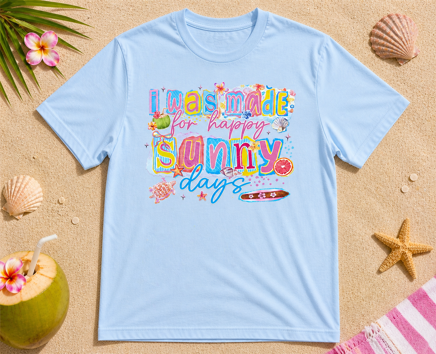 I Was Made for Sunny Days Shirt – Cute Summer Beach Graphic Tee