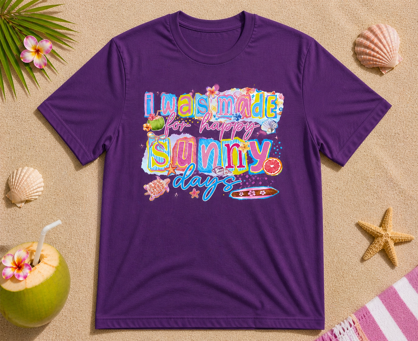 I Was Made for Sunny Days Shirt – Cute Summer Beach Graphic Tee