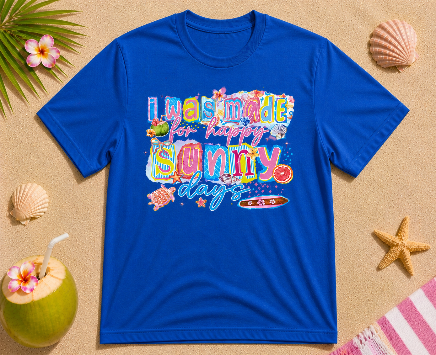 I Was Made for Sunny Days Shirt – Cute Summer Beach Graphic Tee
